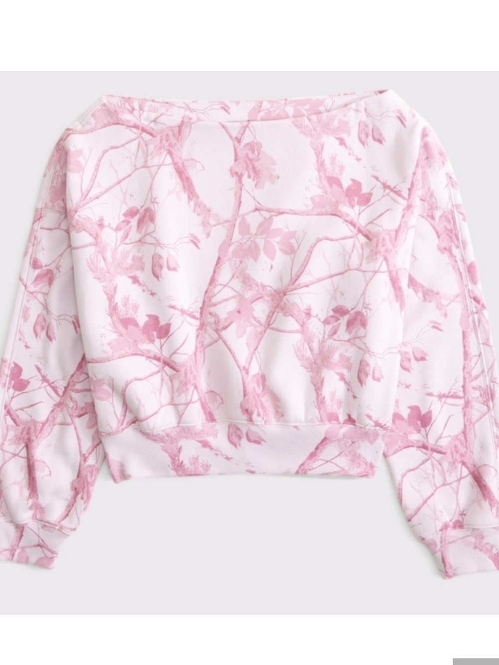 Abercrombie Light Pink Camo Sweatshirt